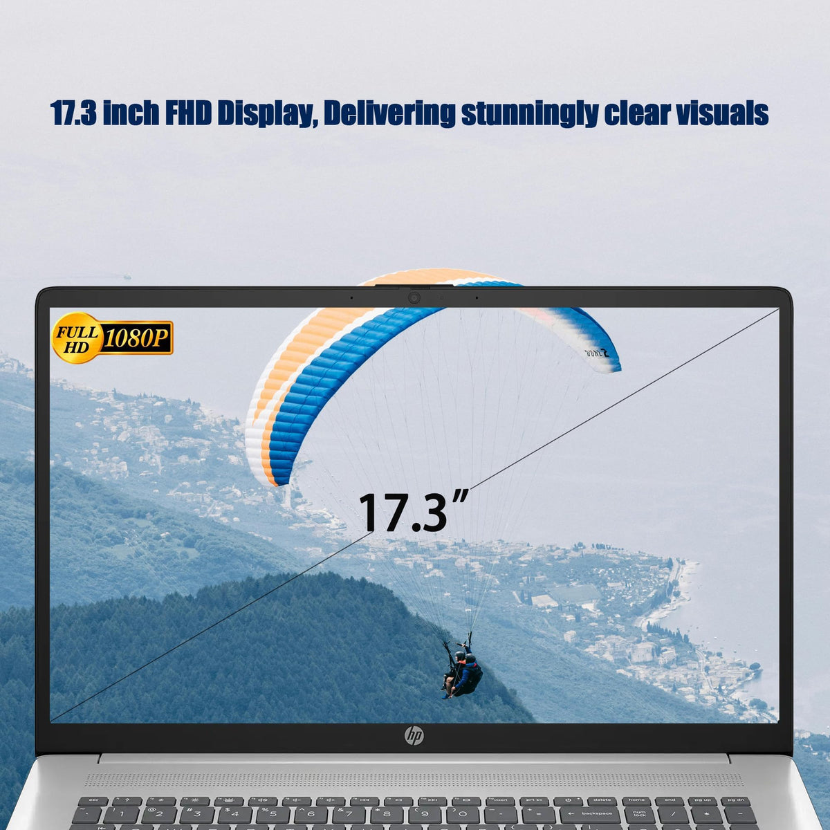 17.3" FHD Laptop, 16GB RAM, 1TB SSD, AMD Ryzen 5, Windows 11 Home, Silver H350729