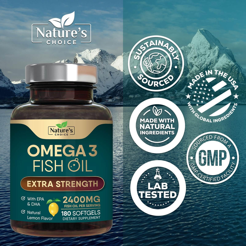 Omega 3 Fish Oil 2400mg Softgels F460