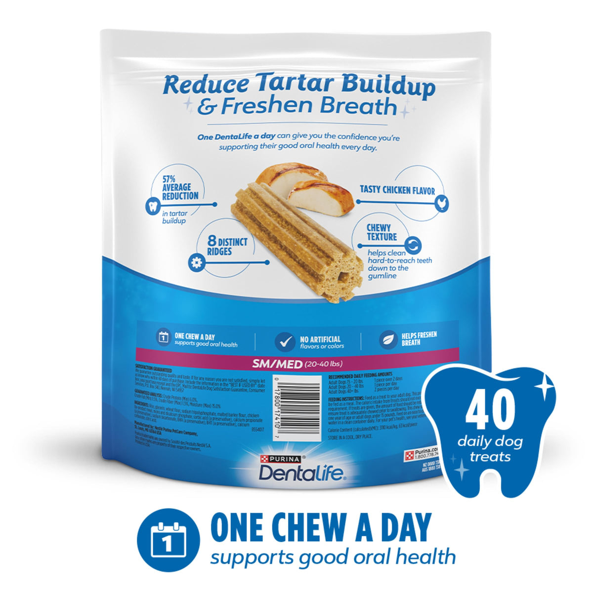 Daily Oral Care Dog Treats 40 ct J9080