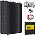 300 Watts 12 Volts ETFE Flexible Monocrystalline Solar Panels with 30A MPPT Charge Controller N898208