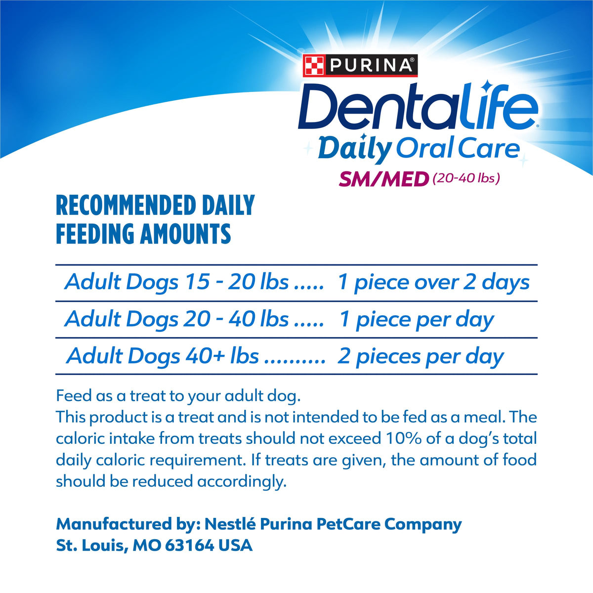 Daily Oral Care Dog Treats 40 ct J9080