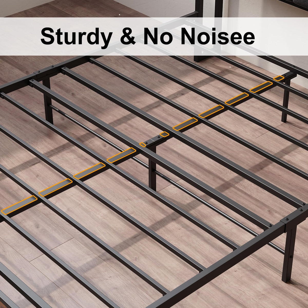 Queen Size Bed Frame with Storage Headboard and Charging Station F440066