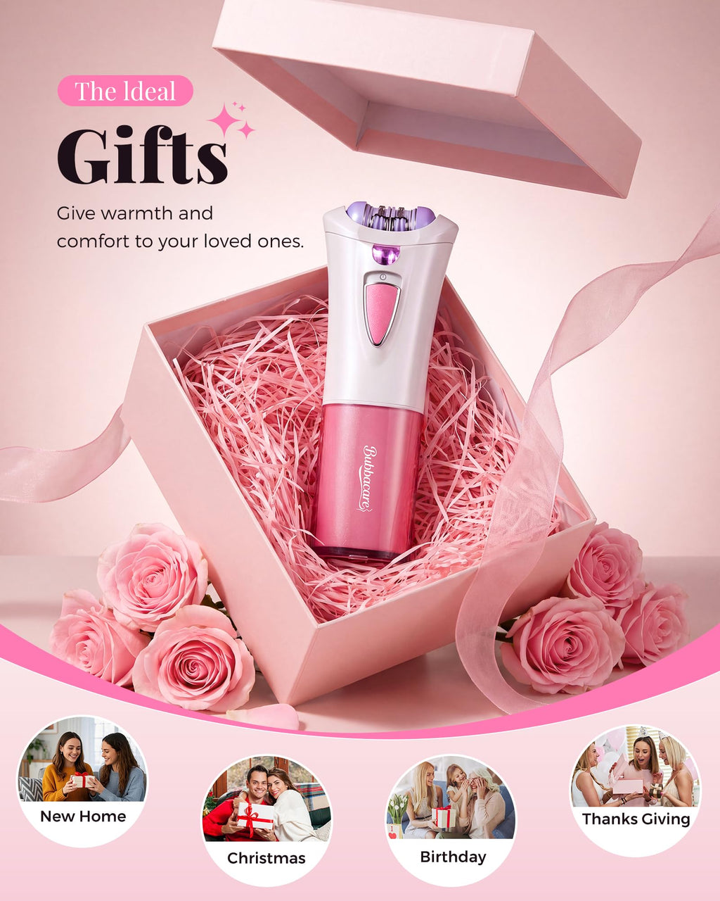 Portable Electric Facial Epilator with LED V12056