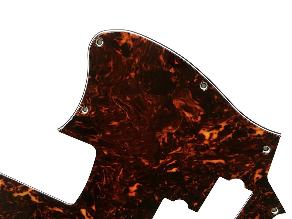 4 Ply Brown Tortoise Short Scale Guitar Pickguard S32570