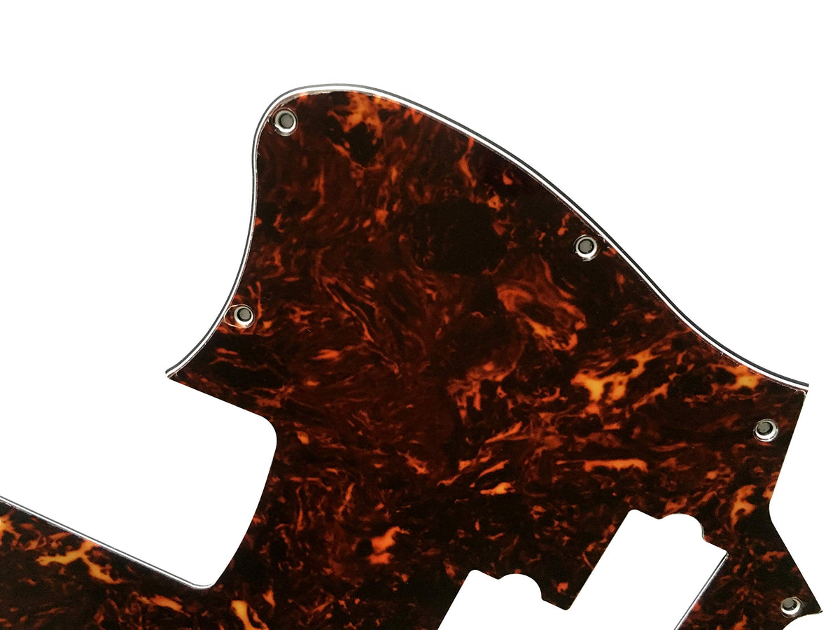 4 Ply Brown Tortoise Short Scale Guitar Pickguard S32570