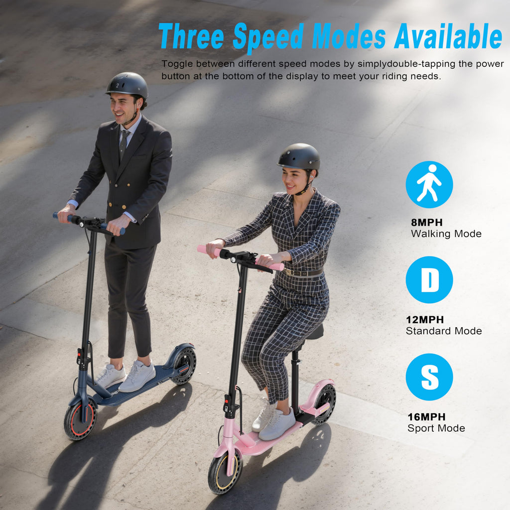 Foldable Pink Electric Scooter with Seat V54595