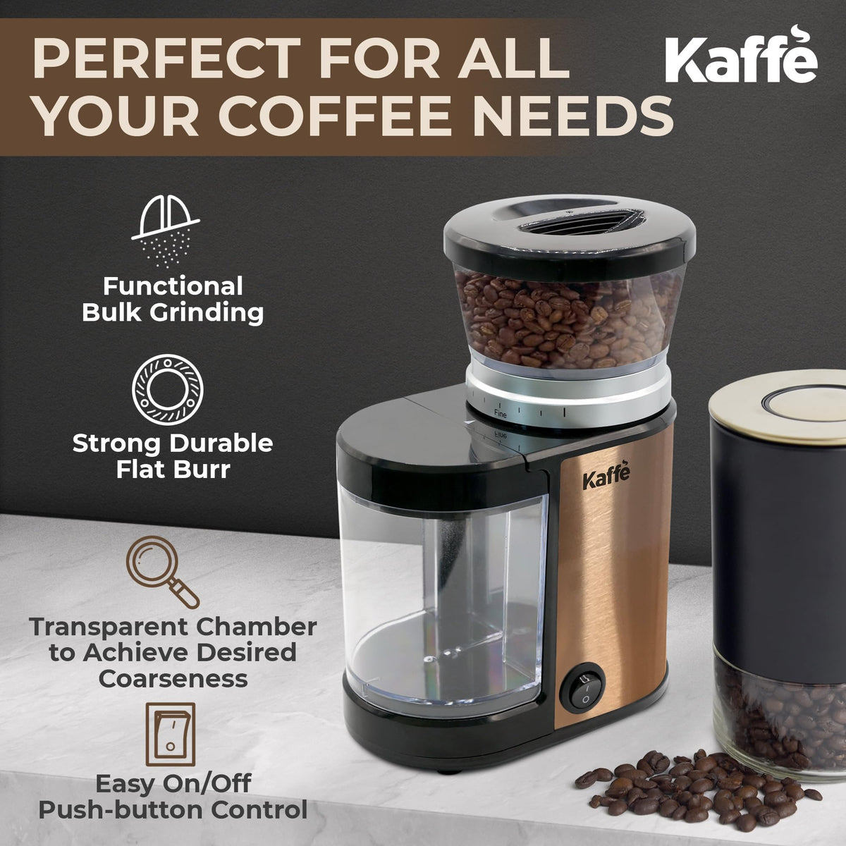 Electric Burr Coffee Grinder 5.5oz Adjustable K6791