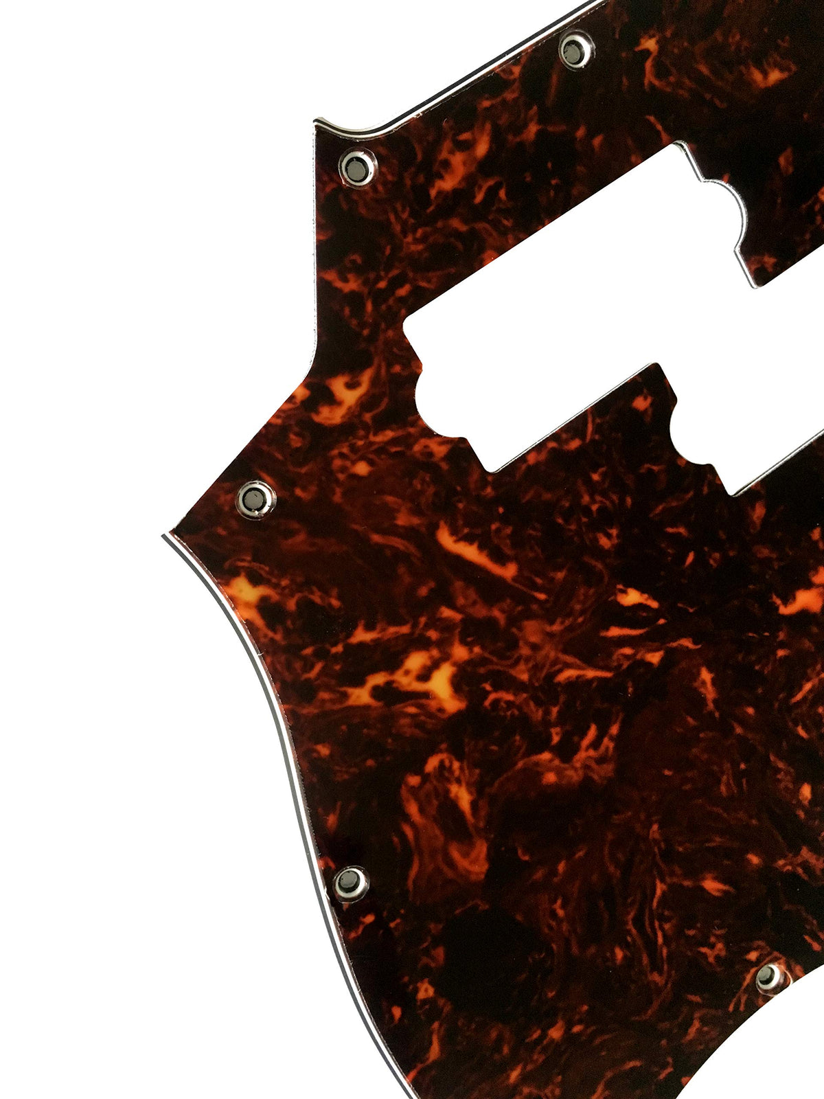 4 Ply Brown Tortoise Short Scale Guitar Pickguard S32570