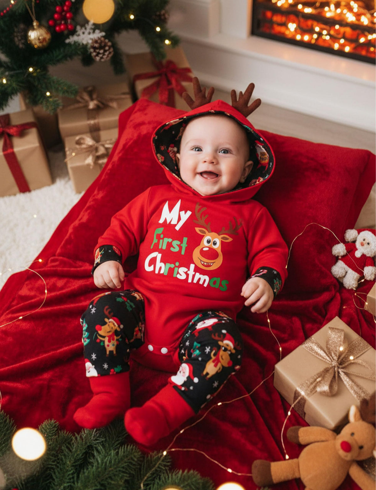Newborn Baby Boy 2PCS Hoodies and Long Pants Outfits Set L285