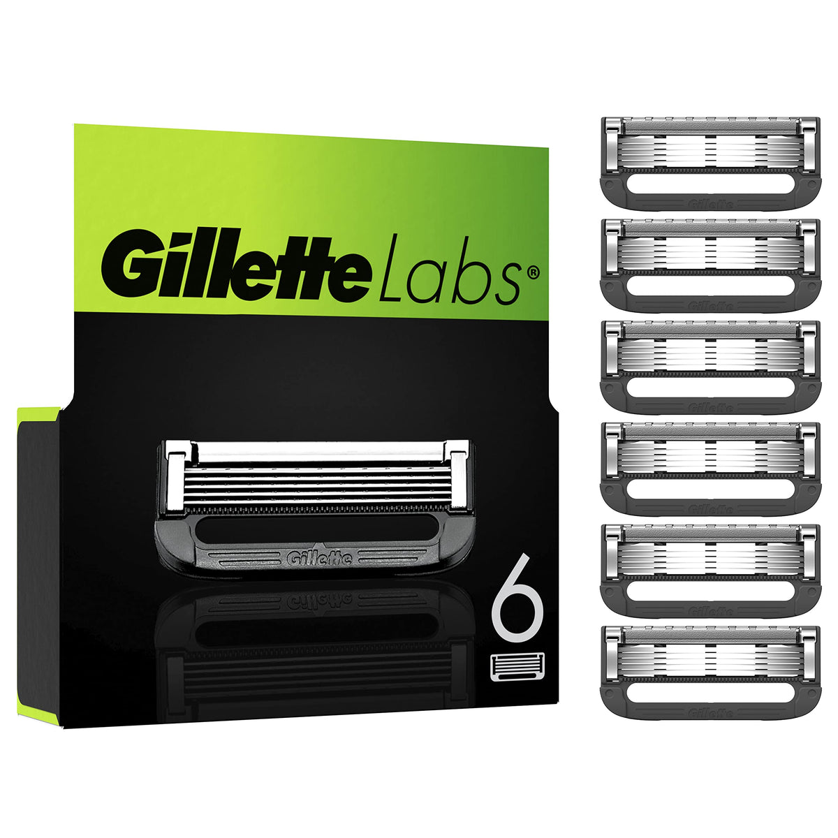 Razor Blades Men, Pack of 6 Razor Blade Refills Z5131