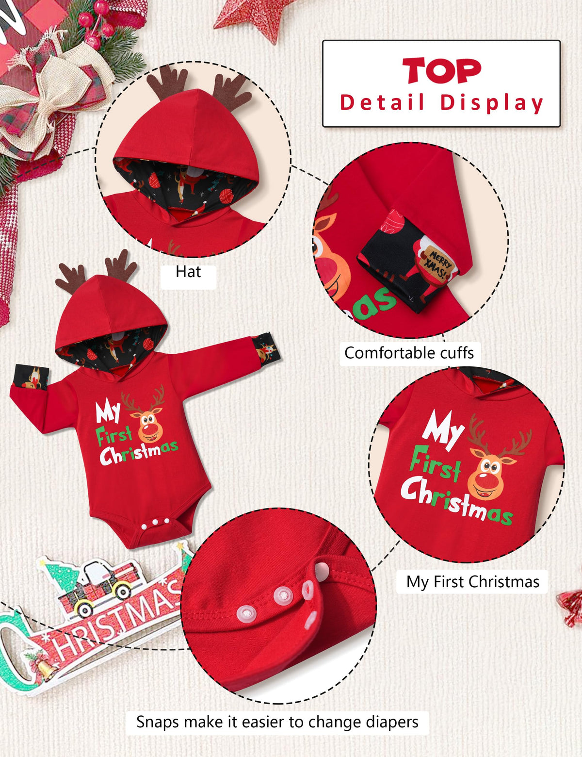 Newborn Baby Boy 2PCS Hoodies and Long Pants Outfits Set L285