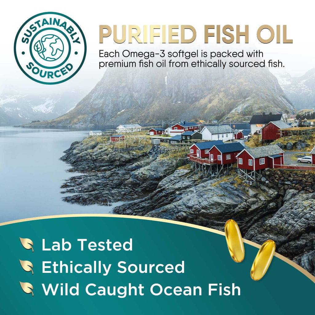 Omega 3 Fish Oil 2400mg Softgels F460