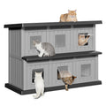 Weatherproof 2 Storey Insulated Cat House N939