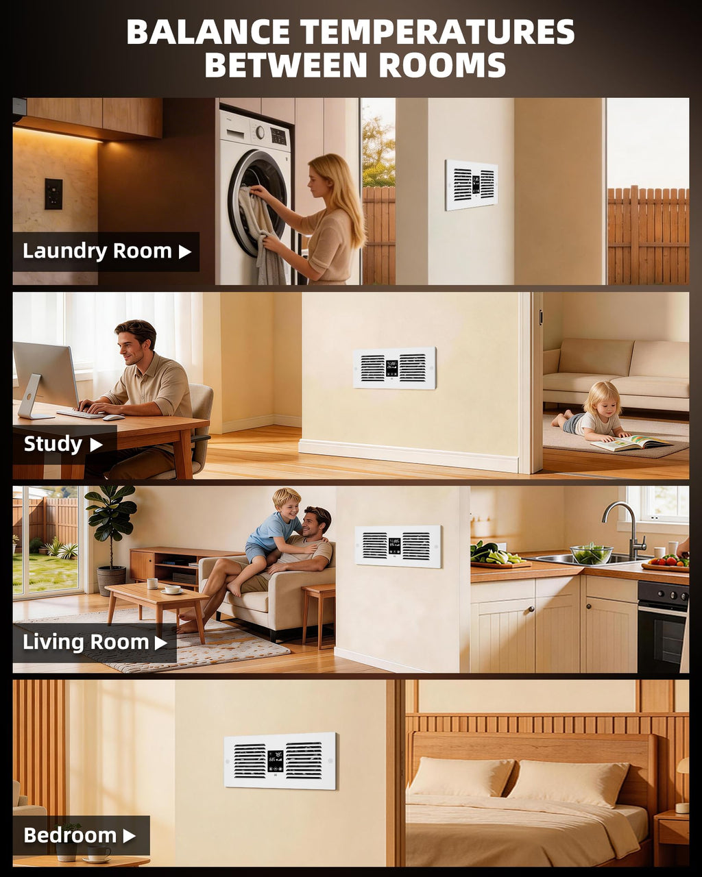 Reversible Room to Room Fan U2106