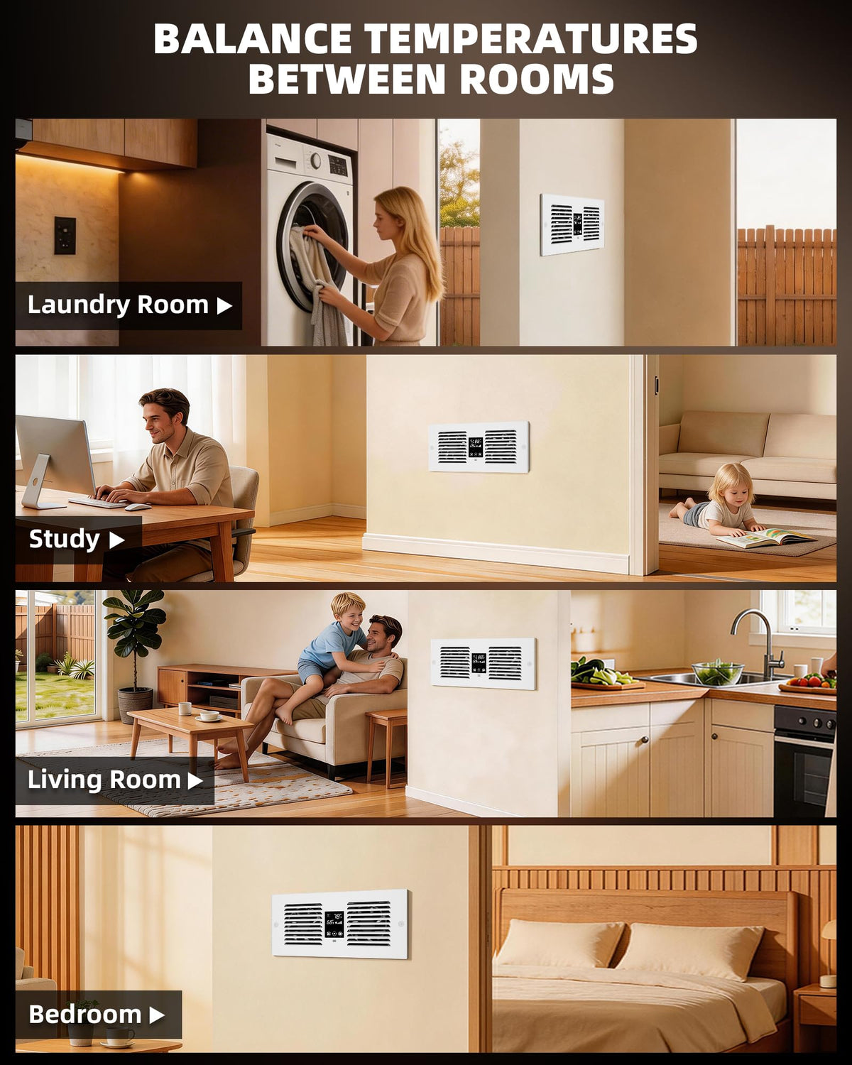 Reversible Room to Room Fan U2106