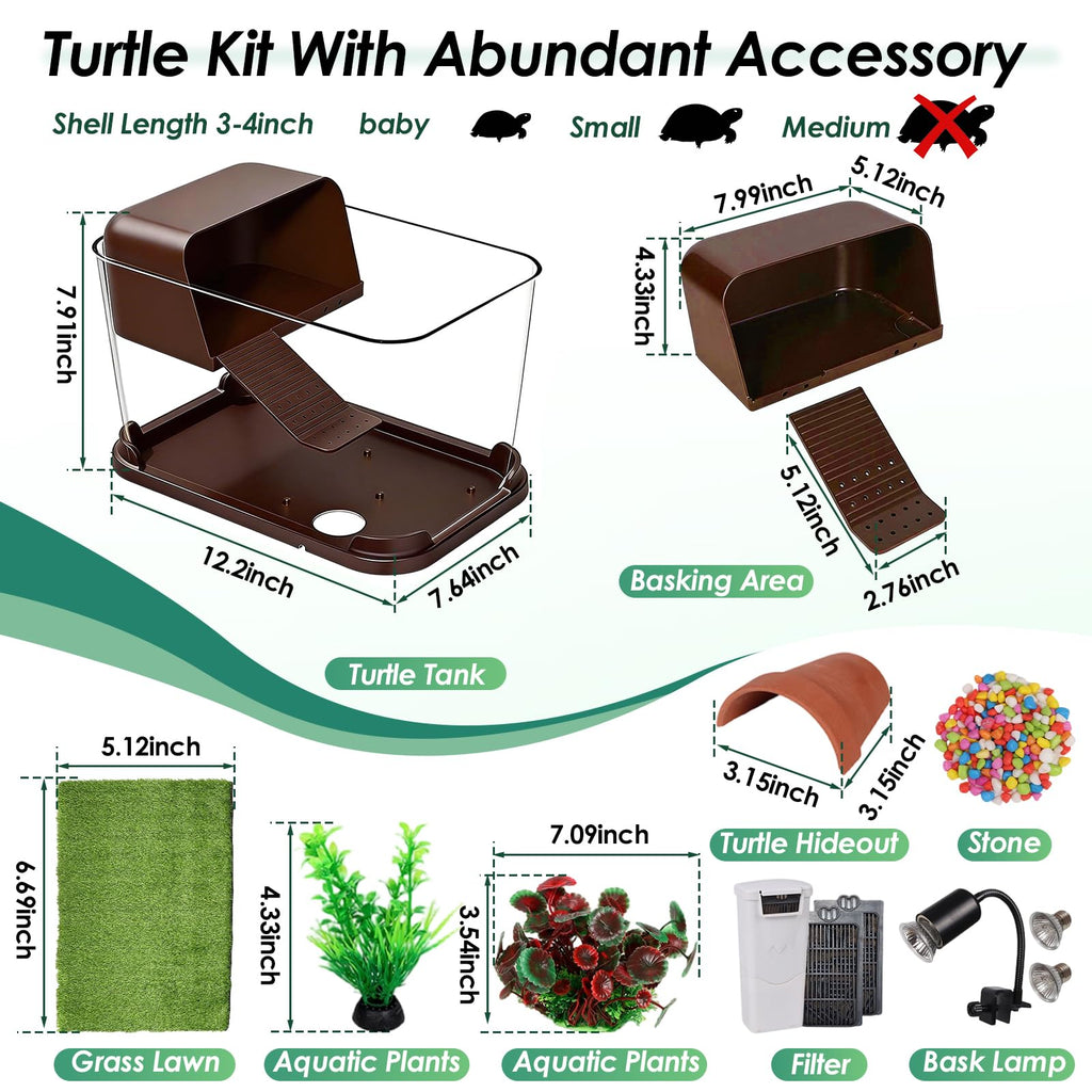 All-in-One Aquatic Turtle Aquarium Habitat E16388