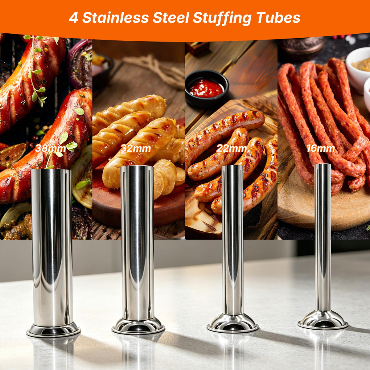 Stainless Steel Vertical Sausage Stuffer 11Lb/5L W463460