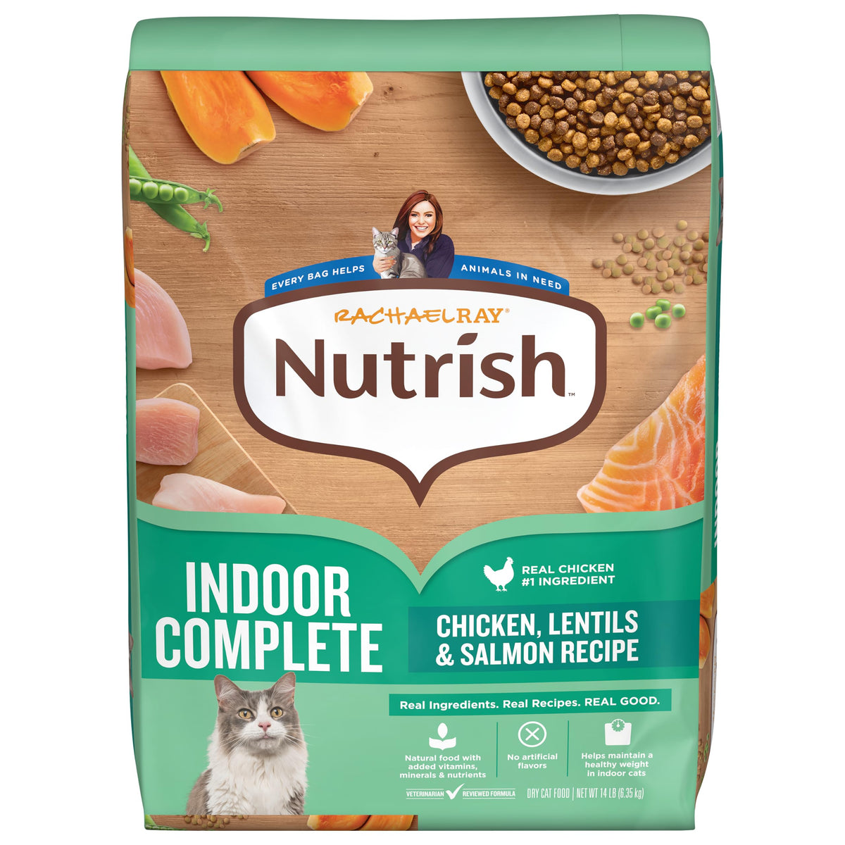 Indoor Complete Dry Cat Food 14 lb. Bag U2787