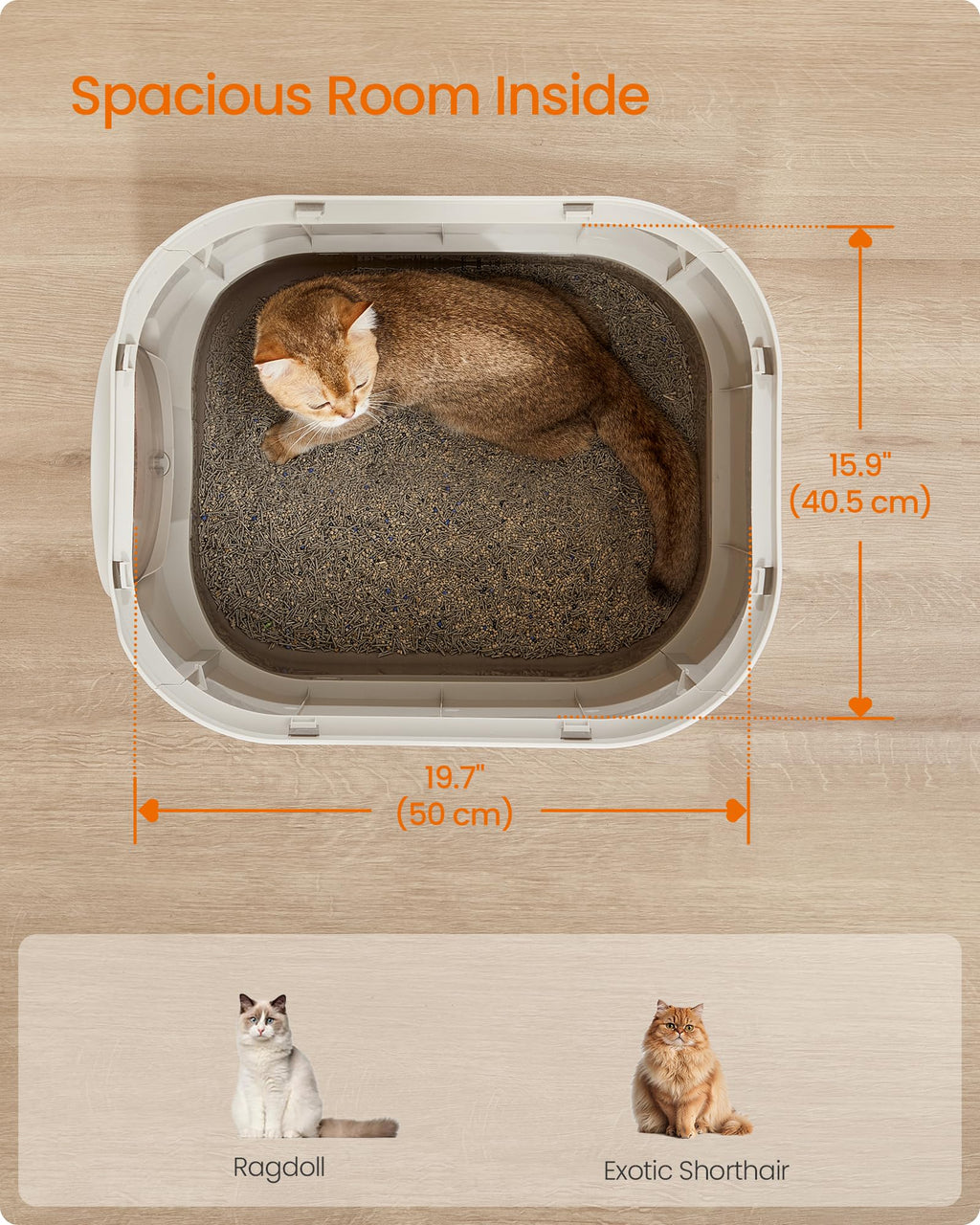 XL Enclosed Cat Litter Box with Scoop X56195