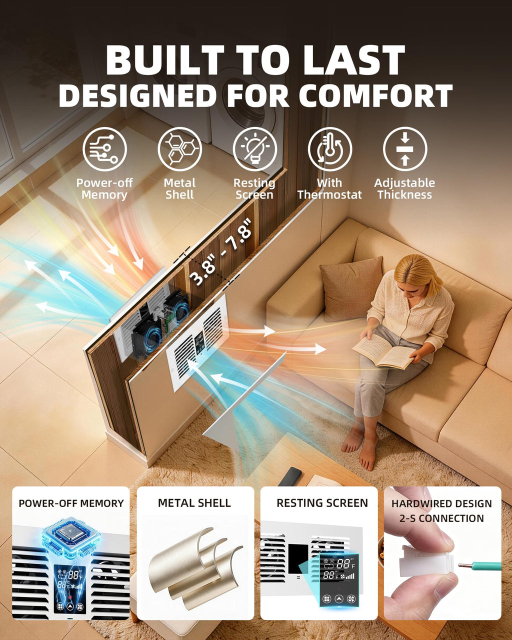 Reversible Room to Room Fan U2106