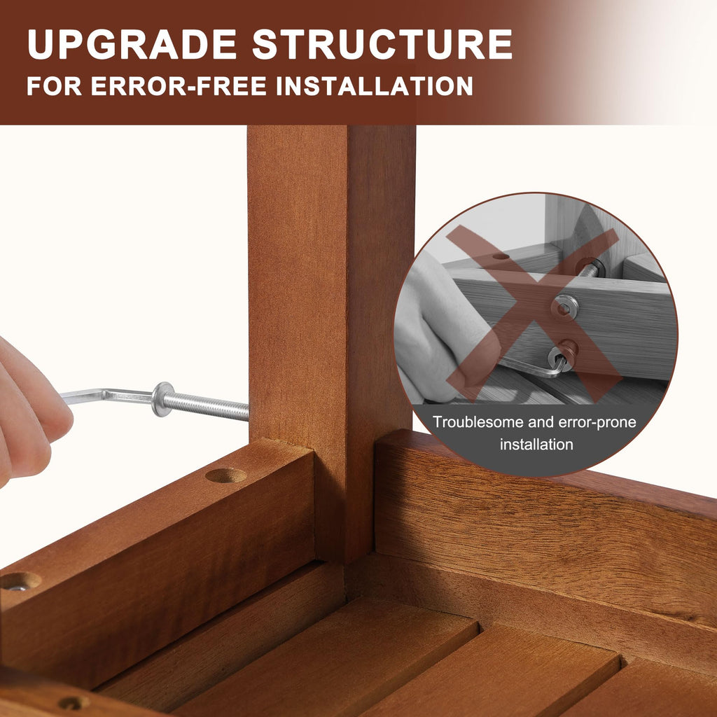 Teak Shower Bench Stool with Storage Shelf I625