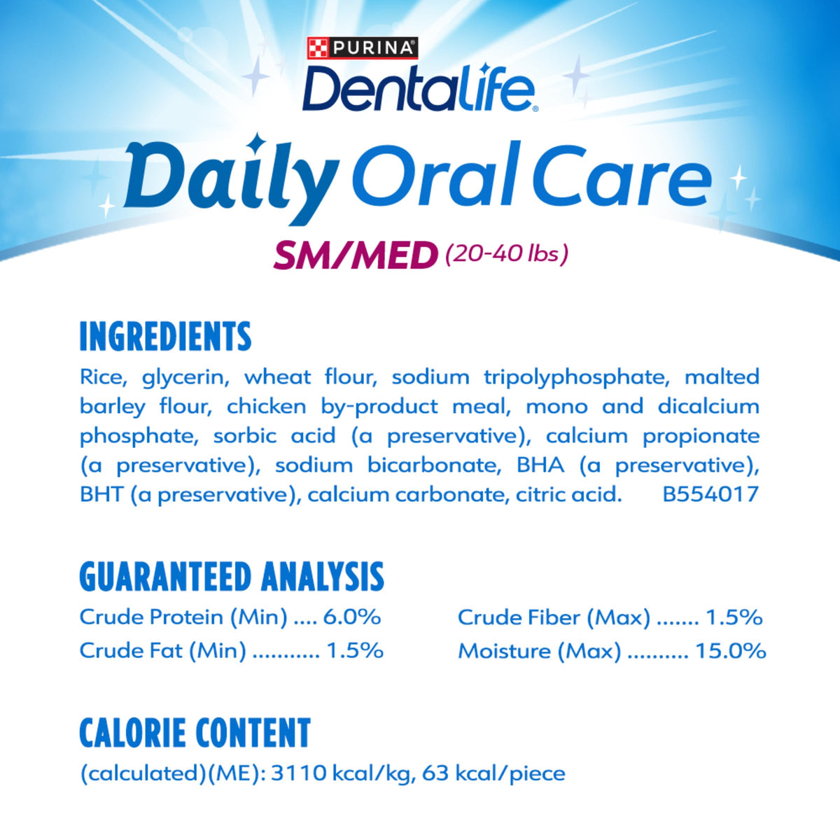 Daily Oral Care Dog Treats 40 ct J9080