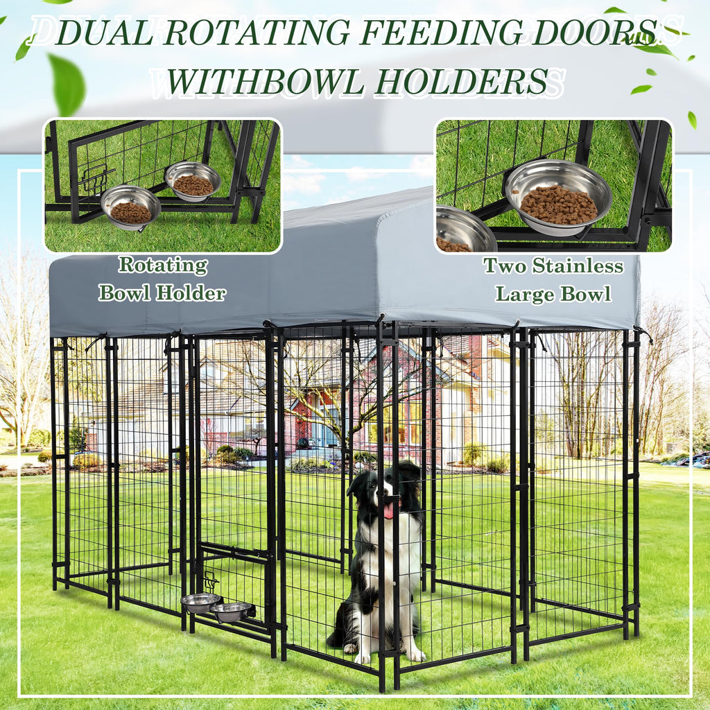 8x4x5.7 FT Outdoor Dog Kennel G90291