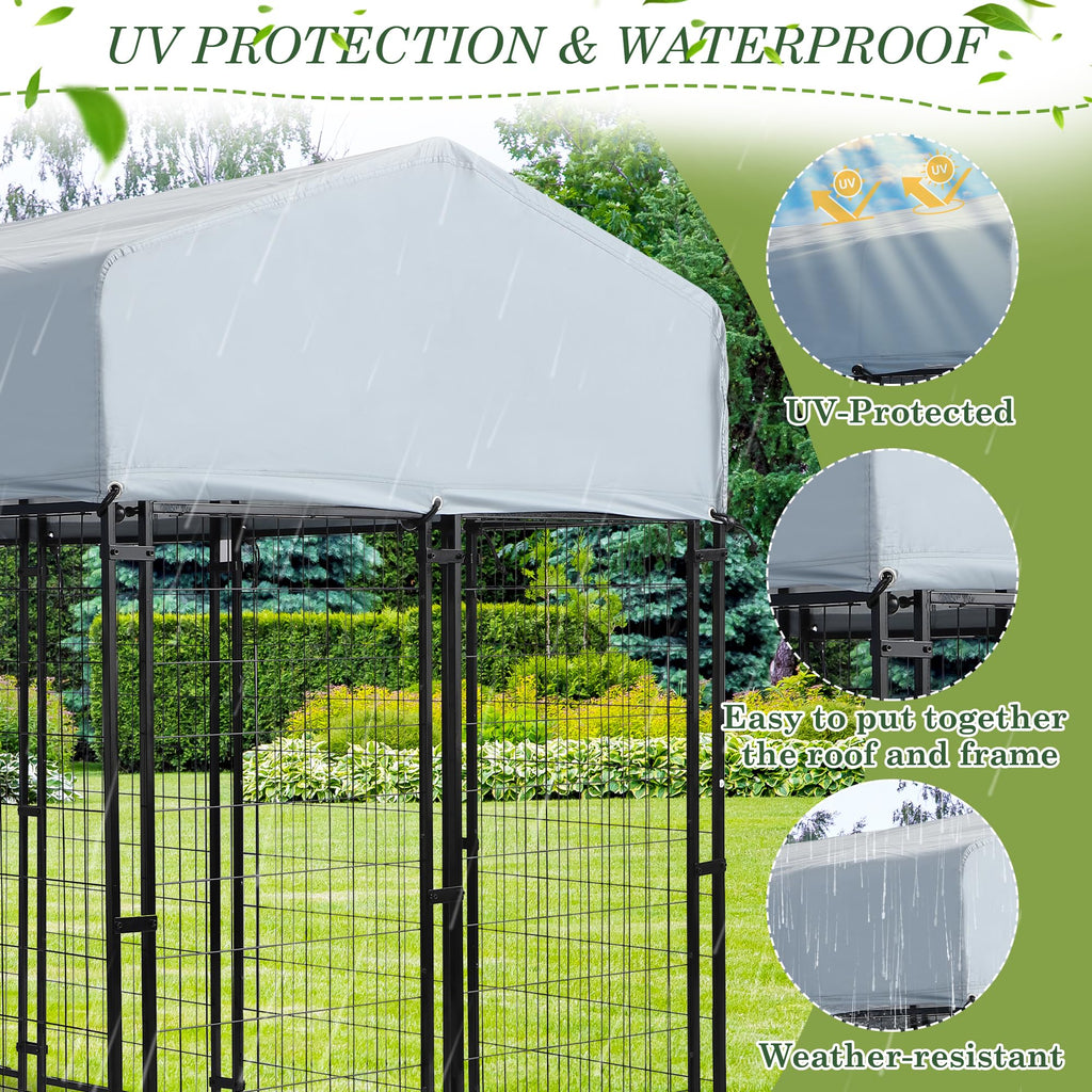 8x4x5.7 FT Outdoor Dog Kennel G90291